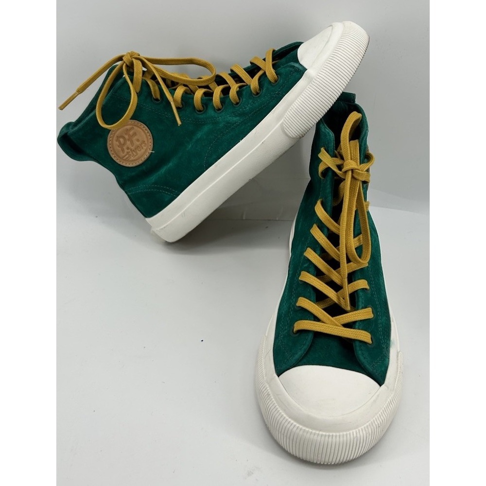 PF Flyers Green Canvas High‎ Top Sneakers Women's 6 Men's 4.5